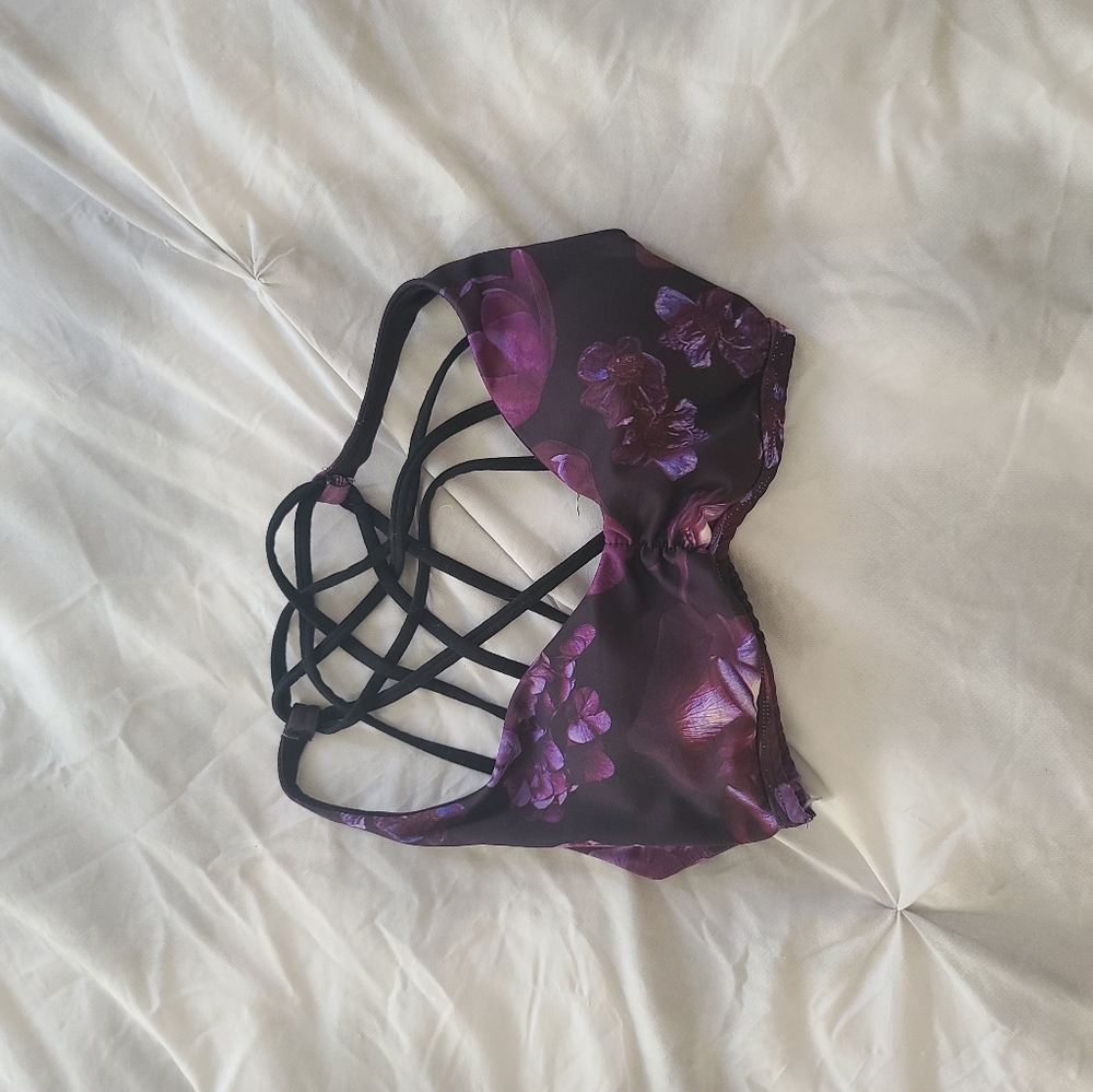 POPFLEX Darkbloom Strappy Bra